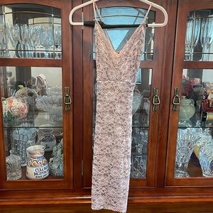 Sexy rose gold lace dress